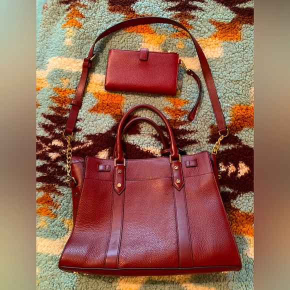 Michael Kors Nouveau Hamilton Large Pebbled Leather Bag & Wallet - Picture 4 of 16